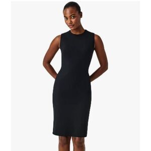 NWOT Spanx The Perfect Sheath Classic Black Sleeveless Midi Dress Size‎ Small
